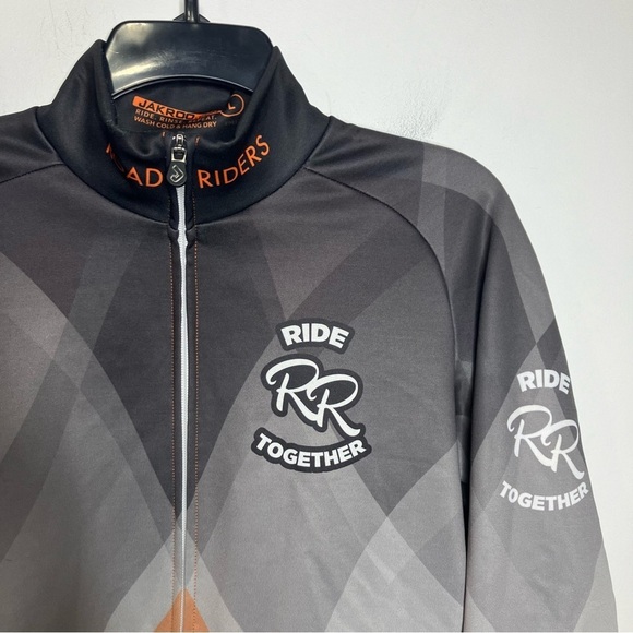 Jakroo road riders full zip cycling jersey size large - Picture 2 of 6